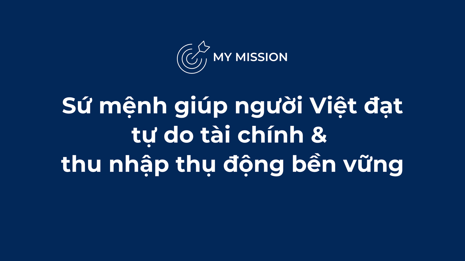Sứ mệnh của Sandy Binh Nguyen